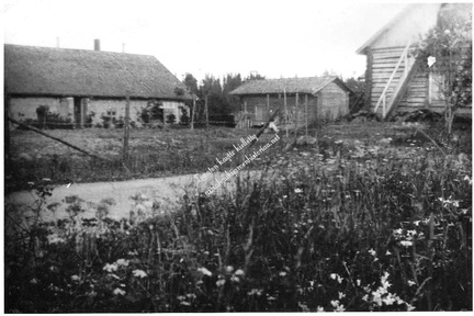 Vanha-Peltomäen pihapiiriä 30-luvulla
