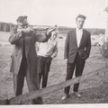 Oskari Virtanen ampuu kesäjuhlilla 1959